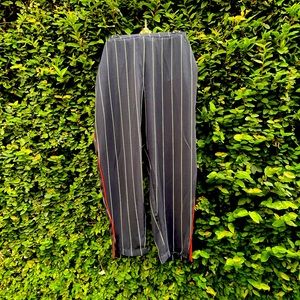 Anthropologie Pinstripe Pants with Elastic Waist